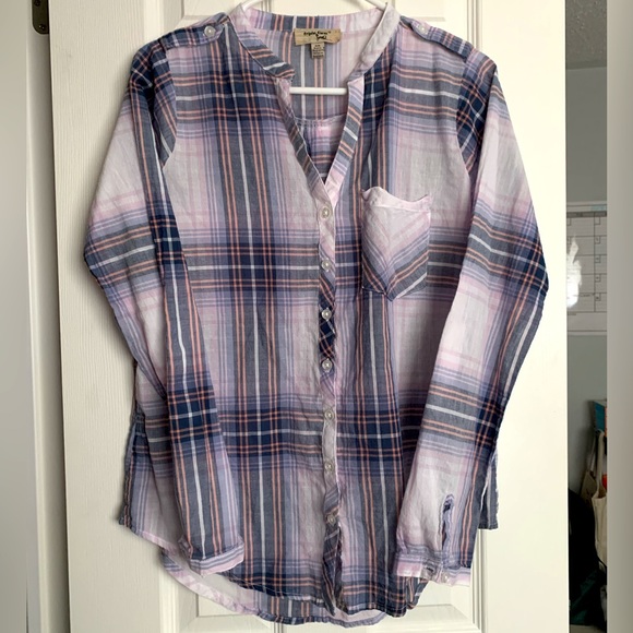 Lightweight Multicoloured Plaid Flannel | Women’s Size M | Triple Five Soul - Picture 1 of 5